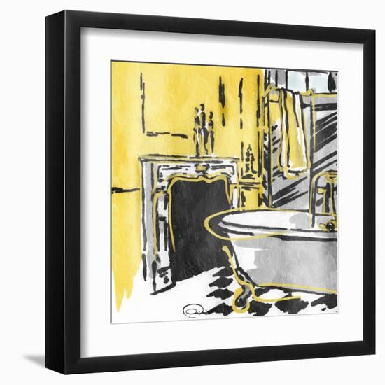 Calm Bathroom Mate-OnRei-Framed Art Print