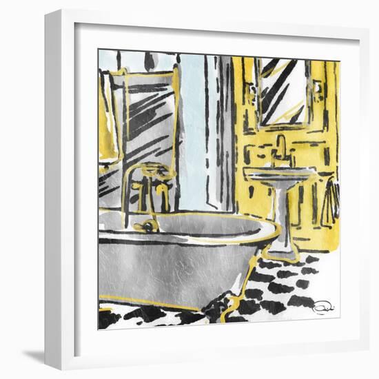 Calm Bathroom-OnRei-Framed Art Print
