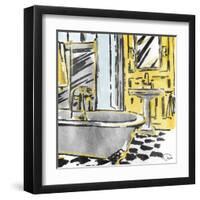 Calm Bathroom-OnRei-Framed Art Print