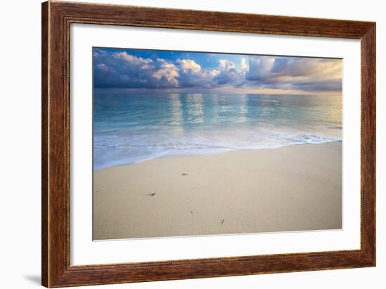 Calm Caribbean Waters At Sunrise In The Bahamas-Erik Kruthoff-Framed Photographic Print