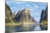 Calm Day on the Fjord, Norway-Adelsteen Normann-Mounted Giclee Print