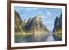 Calm Day on the Fjord, Norway-Adelsteen Normann-Framed Giclee Print