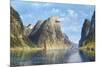 Calm Day on the Fjord, Norway-Adelsteen Normann-Mounted Giclee Print