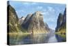 Calm Day on the Fjord, Norway-Adelsteen Normann-Stretched Canvas