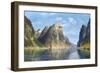 Calm Day on the Fjord, Norway-Adelsteen Normann-Framed Giclee Print