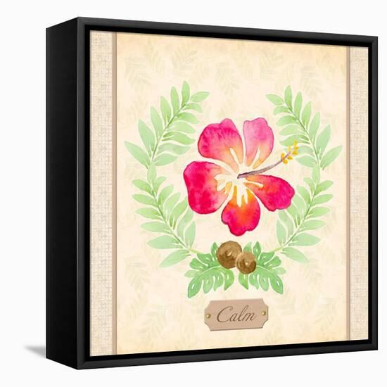 Calm Hibiscus-Lanie Loreth-Framed Stretched Canvas