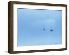 Calm in Blue-Carlos Casamayor-Framed Giclee Print