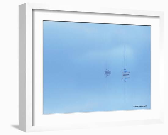 Calm in Blue-Carlos Casamayor-Framed Giclee Print