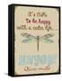 Calm Life-Message-Jean Plout-Framed Stretched Canvas