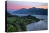 Calm Morning at Columbia River Gorge, Oregon-Vincent James-Stretched Canvas