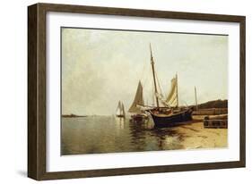 Calm Morning, Portland Harbor-Alfred Thompson Bricher-Framed Giclee Print