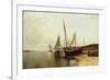 Calm Morning, Portland Harbor-Alfred Thompson Bricher-Framed Premium Giclee Print