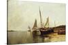 Calm Morning, Portland Harbor-Alfred Thompson Bricher-Stretched Canvas