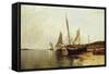 Calm Morning, Portland Harbor-Alfred Thompson Bricher-Framed Stretched Canvas