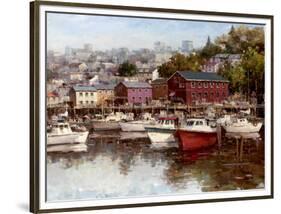 Calm on the Harbor-Furtesen-Framed Art Print