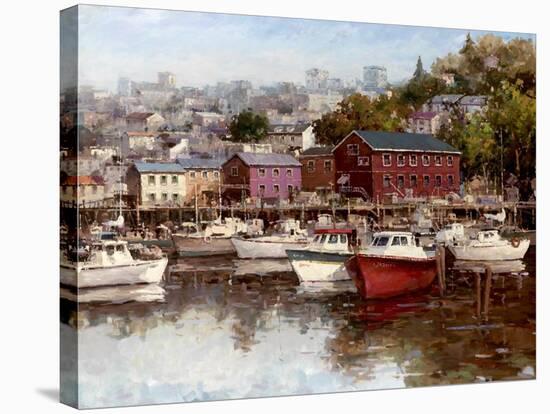 Calm on the Harbor-Furtesen-Stretched Canvas