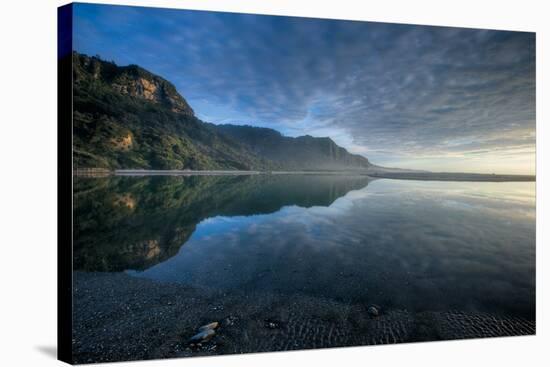 Calm Pororari Lagoon-Nathan Secker-Stretched Canvas