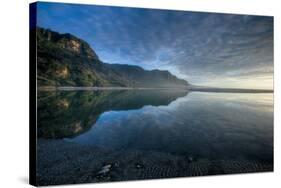 Calm Pororari Lagoon-Nathan Secker-Stretched Canvas