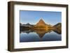 Calm Reflection in Two Medicine Lake in Glacier National Park, Montana, Usa-Chuck Haney-Framed Photographic Print