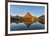 Calm Reflection in Two Medicine Lake in Glacier National Park, Montana, Usa-Chuck Haney-Framed Photographic Print