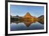 Calm Reflection in Two Medicine Lake in Glacier National Park, Montana, Usa-Chuck Haney-Framed Photographic Print