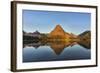 Calm Reflection in Two Medicine Lake in Glacier National Park, Montana, Usa-Chuck Haney-Framed Photographic Print