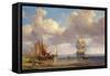 Calm Sea, 1836-Adolf Vollmer-Framed Stretched Canvas