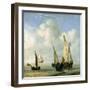 Calm Sea. C.1650-Willem Van De, The Younger Velde-Framed Giclee Print