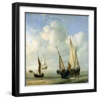 Calm Sea. C.1650-Willem Van De, The Younger Velde-Framed Giclee Print