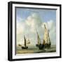 Calm Sea. C.1650-Willem Van De, The Younger Velde-Framed Giclee Print