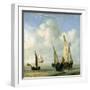 Calm Sea. C.1650-Willem Van De, The Younger Velde-Framed Giclee Print