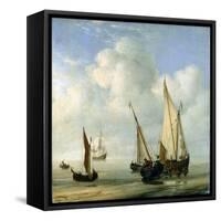 Calm Sea. C.1650-Willem Van De, The Younger Velde-Framed Stretched Canvas