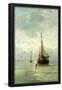 Calm sea. Dating: 1860 - 1900. Measurements: h 123.4 cm × w 97.5 cm × t 3.2 cm; d 8 cm.-Hendrik Willem Mesdag-Framed Poster