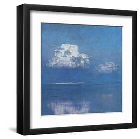 Calm Sea near the Dunes of Lyste-Eugen Bracht-Framed Art Print