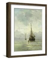 Calm Sea-Hendrik Willem Mesdag-Framed Art Print