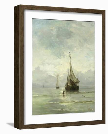 Calm Sea-Hendrik Willem Mesdag-Framed Art Print