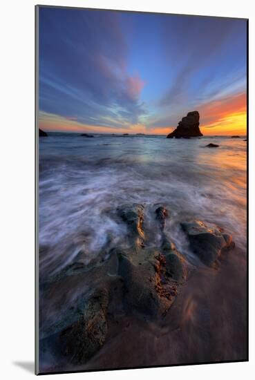 Calm Seascape After Sunset, Sonoma Coast, California-Vincent James-Mounted Photographic Print