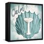 Calm Shell Sink-Jace Grey-Framed Stretched Canvas