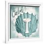 Calm Shell Sink-Jace Grey-Framed Art Print