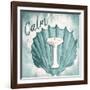 Calm Shell Sink-Jace Grey-Framed Art Print