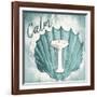 Calm Shell Sink-Jace Grey-Framed Art Print