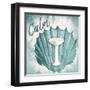 Calm Shell Sink-Jace Grey-Framed Art Print