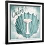 Calm Shell Sink-Jace Grey-Framed Art Print