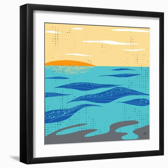 Calm Surf-Trish Sierer-Framed Art Print