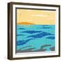 Calm Surf-Trish Sierer-Framed Art Print