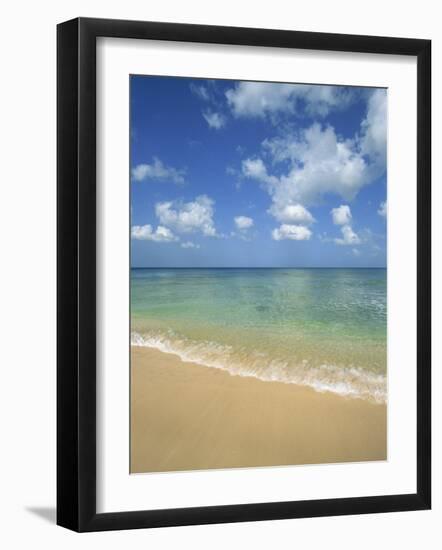 Calm Water on Beach at Paynes Bay, Barbados, West Indies, Caribbean, Central America-Hans Peter Merten-Framed Photographic Print