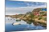 Calm Waters Reflect the Brightly Colored Houses in Sisimiut, Greenland, Polar Regions-Michael Nolan-Mounted Photographic Print