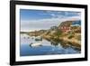 Calm Waters Reflect the Brightly Colored Houses in Sisimiut, Greenland, Polar Regions-Michael Nolan-Framed Photographic Print