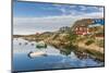 Calm Waters Reflect the Brightly Colored Houses in Sisimiut, Greenland, Polar Regions-Michael Nolan-Mounted Photographic Print