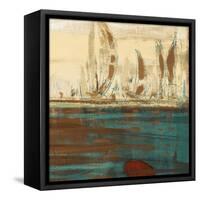 Calm Waters Square II-Kingsley-Framed Stretched Canvas